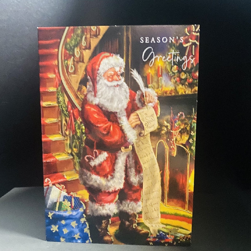 McGrath Foundation Twin Santa Sleigh and Santa List Charity Boxed Christmas Cards