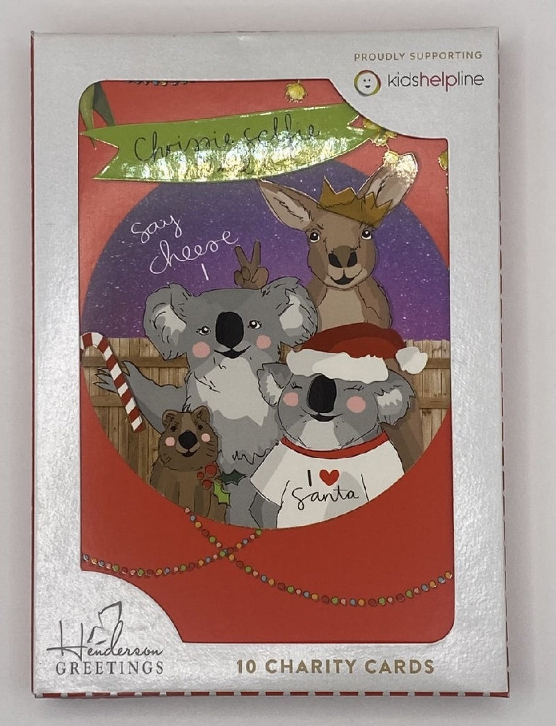 Kids Helpline Selfie Time Charity Boxed Christmas Cards