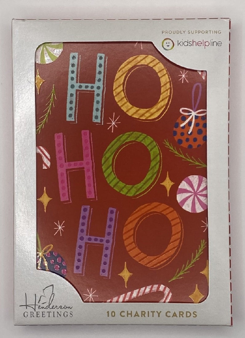 Kids Helpline Ho Ho Ho Charity Boxed Christmas Cards