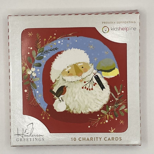 Kids Helpline Santa Little Robin Charity Boxed Christmas Cards