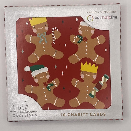 Kids Helpline Gingerbread Buddies Charity Boxed Christmas Cards