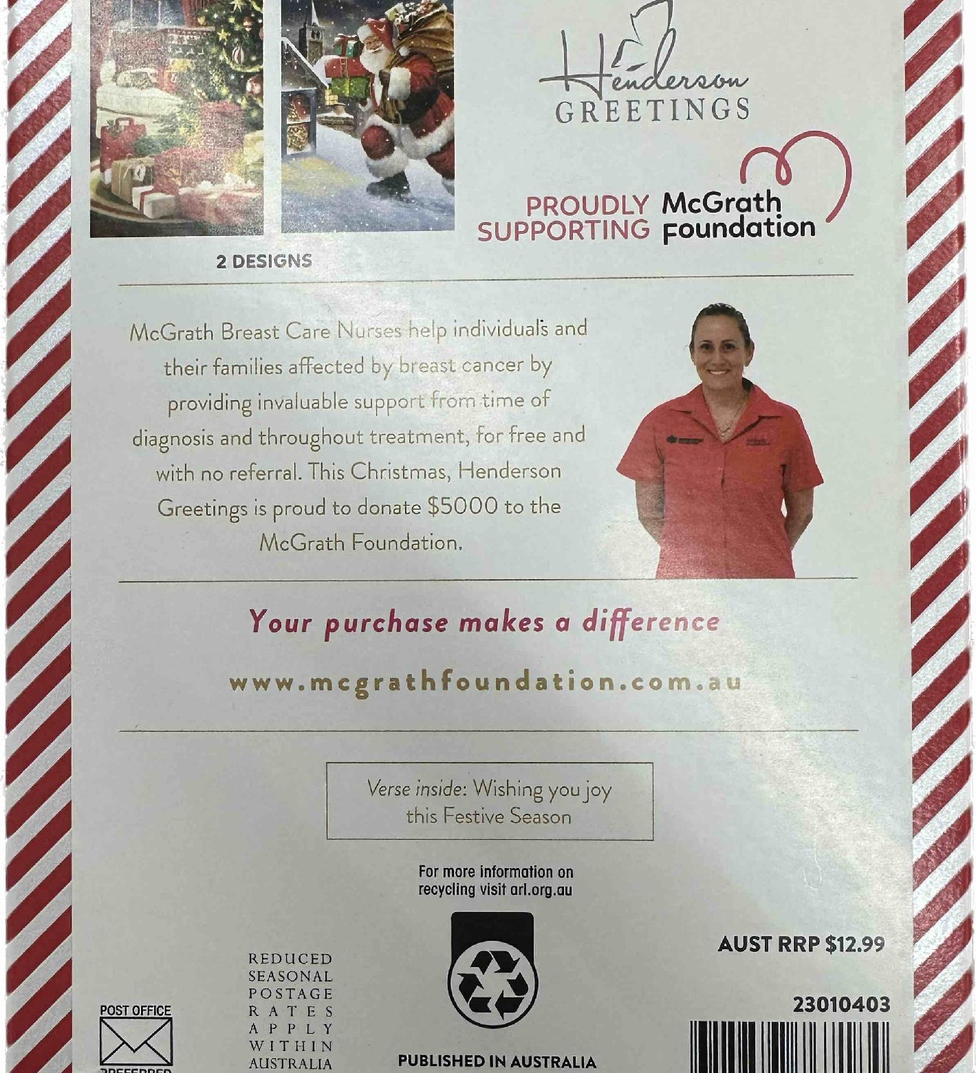 McGrath Foundation Sleeping Pets Charity Boxed Christmas Cards