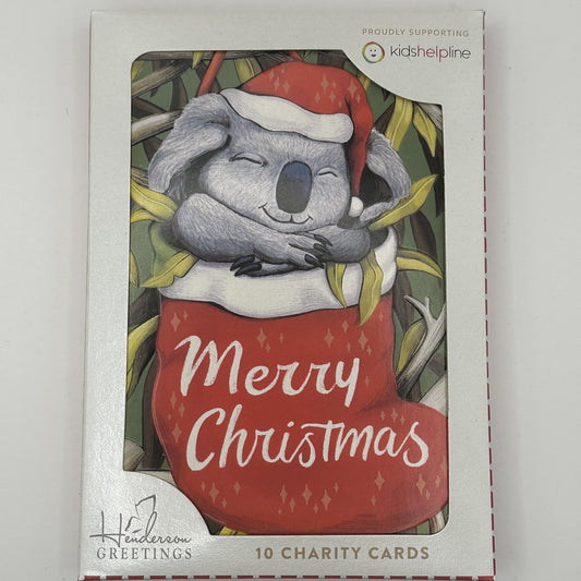 Kids Helpline Aussie Christmas Koalas Charity Boxed Christmas Cards