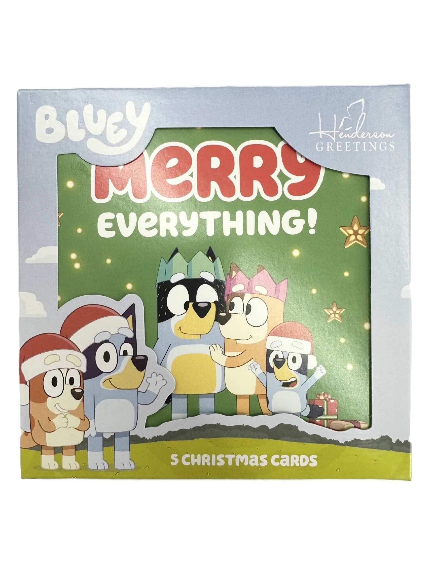 Bluey Boxed Christmas Cards Pack of 5