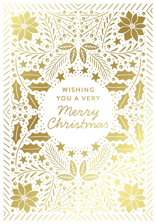 McGrath Foundation Snowflake Gold and White Charity Boxed Christmas Cards