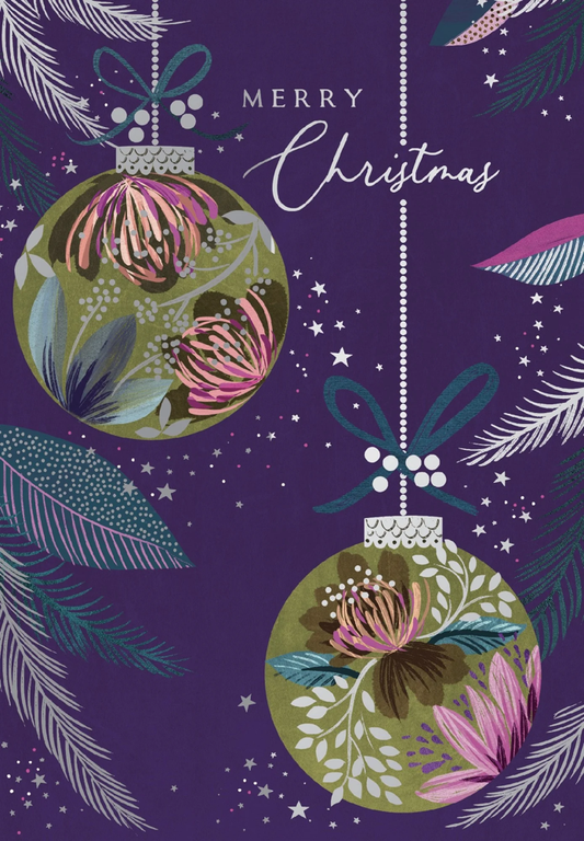 McGrath Foundation Round Baubles Charity Boxed Christmas Cards