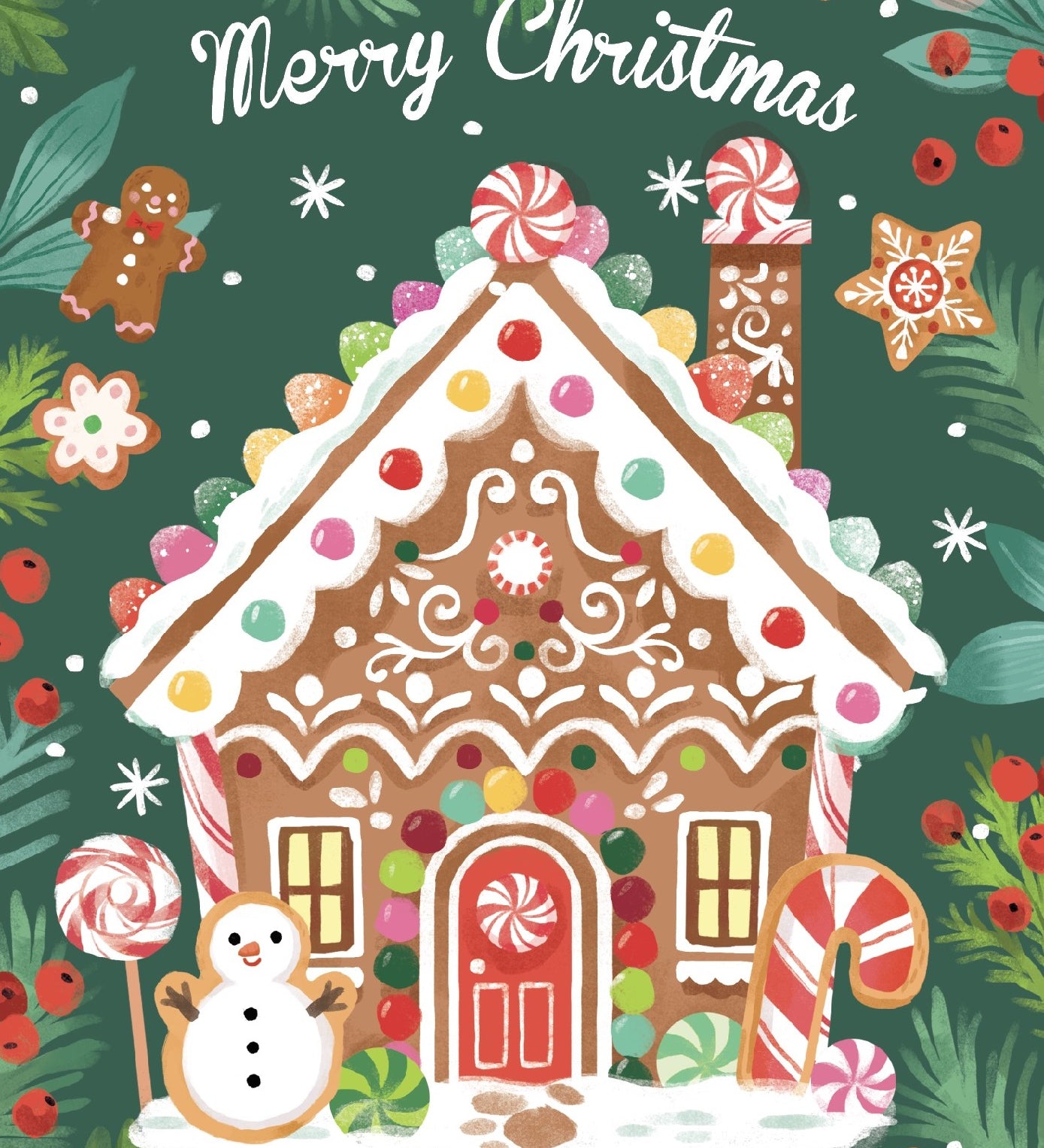 McGrath Foundation Gingerbread House Charity Boxed Christmas Cards