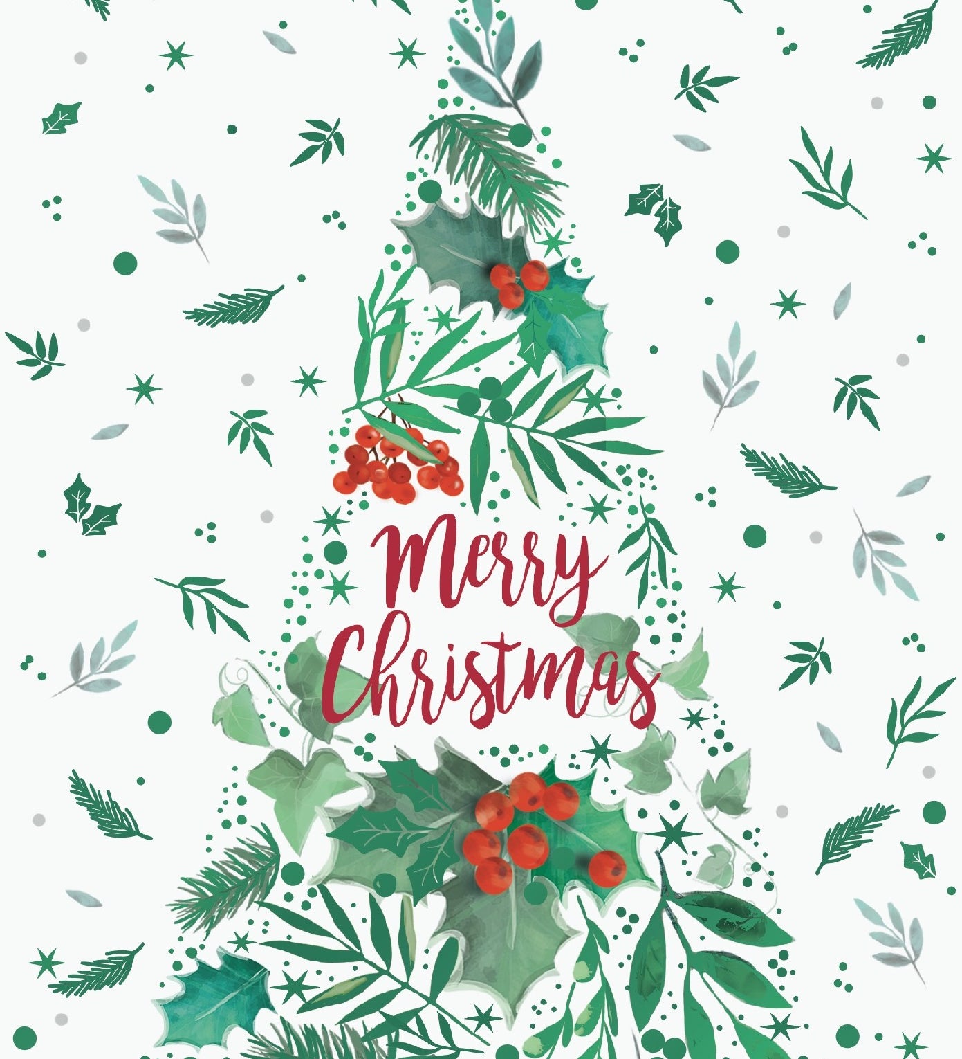 McGrath Foundation Triangle Tree Charity Boxed Christmas Cards