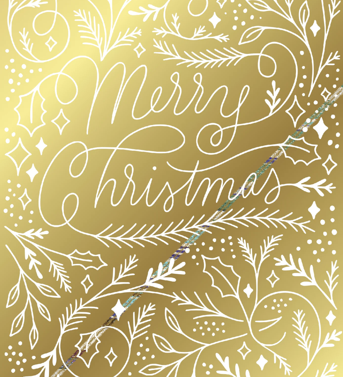 Kids Helpline Gold Pattern Charity Boxed Christmas Cards