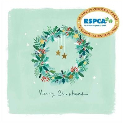 RSPCA Star Floral Charity Boxed Christmas Cards