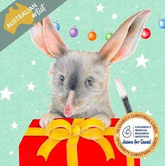 Jeans For Genes Bilby Present Charity Christmas Cards Boxed