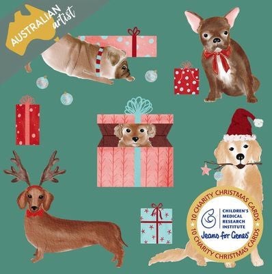 Jeans For Genes Mischief Doggy Charity Boxed Christmas Cards