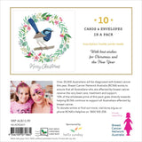 Breast Cancer Network Australia Fairy Wren Wreath Charity Boxed Christmas Cards