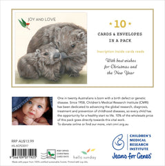 Jeans for Genes Wombat Love Charity Boxed Christmas Cards