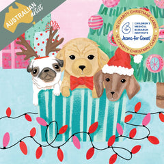 Jeans for Genes Playful Puppies Charity Boxed Christmas Cards