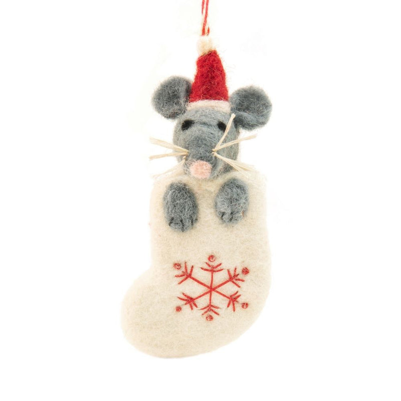 Mouse Mike Felt Christmas Decoration
