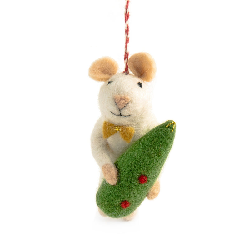 Mouse Madison Felt Christmas Decoration