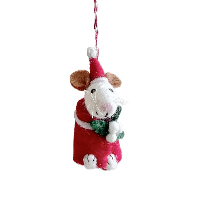 Mouse Milo Felt Christmas Decoration
