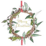 RSPCA Christmas Wreath Charity Boxed Christmas Cards
