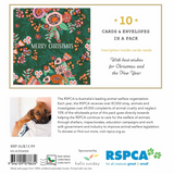 RSPCA Christmas Flowers Charity Boxed Christmas Cards