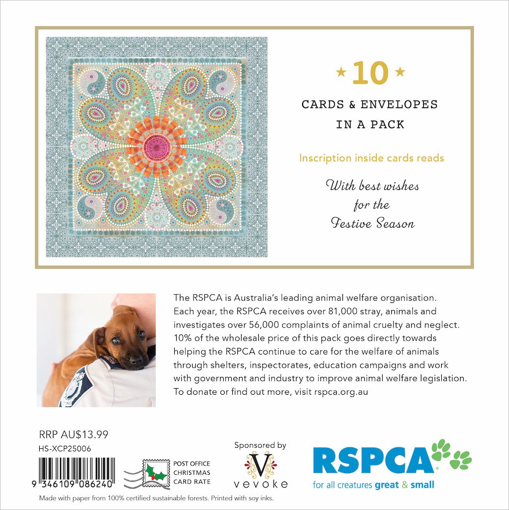 RSPCA Christmas Heart Charity Boxed Christmas Cards