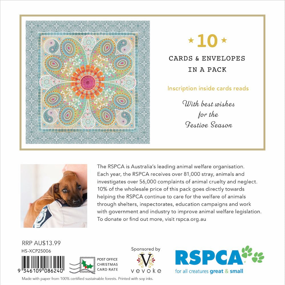RSPCA Christmas Heart Charity Boxed Christmas Cards