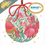 RSPCA Floral Bauble Charity Boxed Christmas Cards