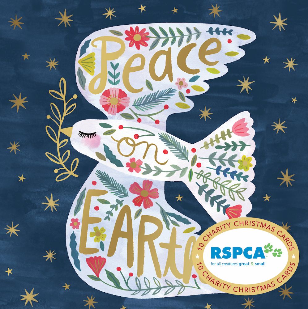 RSPCA Peace On Earth Charity Boxed Christmas Cards