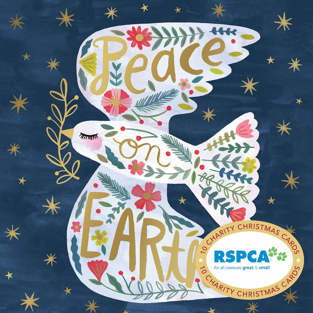 RSPCA Peace On Earth Charity Boxed Christmas Cards