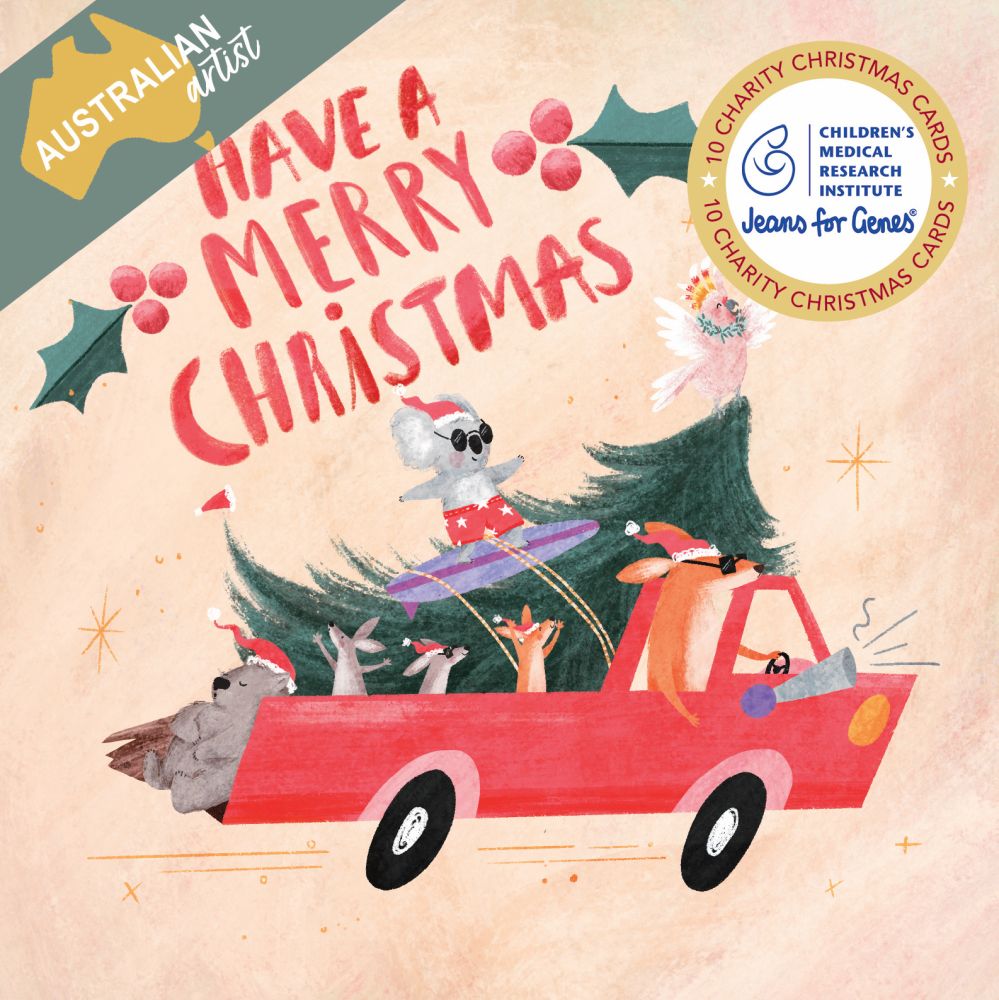 Jeans for Genes Christmas Ride Charity Boxed Christmas Cards