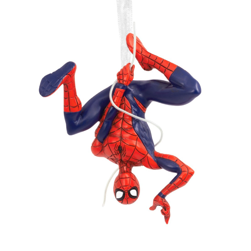 Marvel Spider-Man Hanging From Web Hallmark Resin Ornament