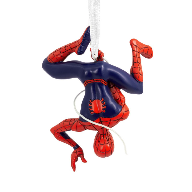 Marvel Spider-Man Hanging From Web Hallmark Resin Ornament