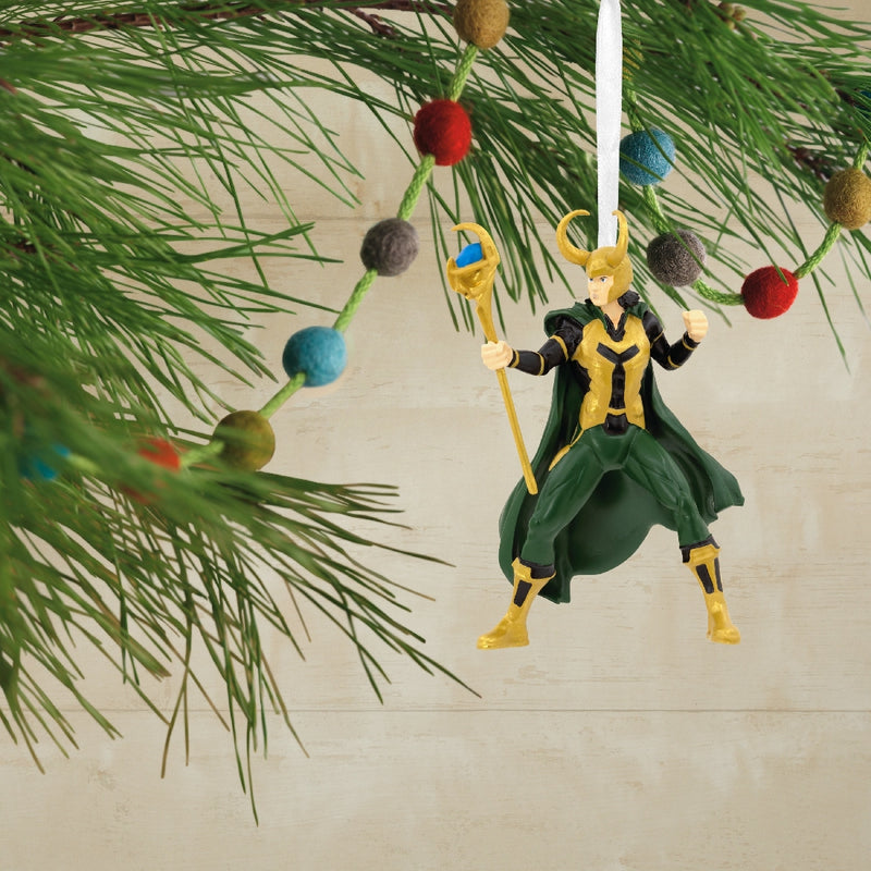 Marvel Avengers Assemble Loki Hallmark Resin Ornament