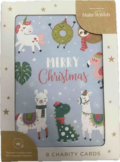 Make-A-Wish Australia Cute Animals Charity Boxed Christmas Cards