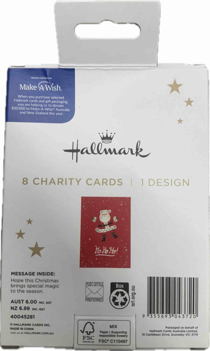 Make-A-Wish Australia Red Santa Charity Boxed Christmas Cards