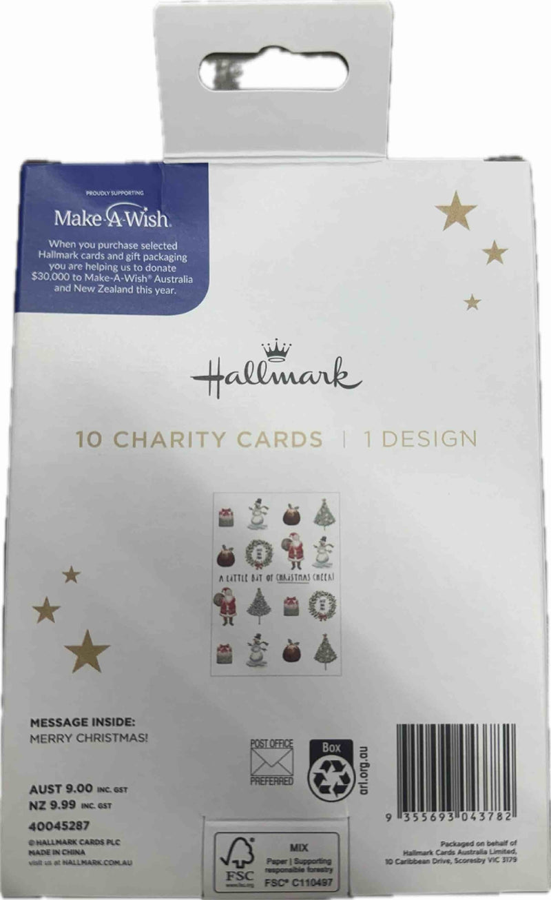 Make-A-Wish Australia Christmas Cheer Charity Boxed Christmas Cards