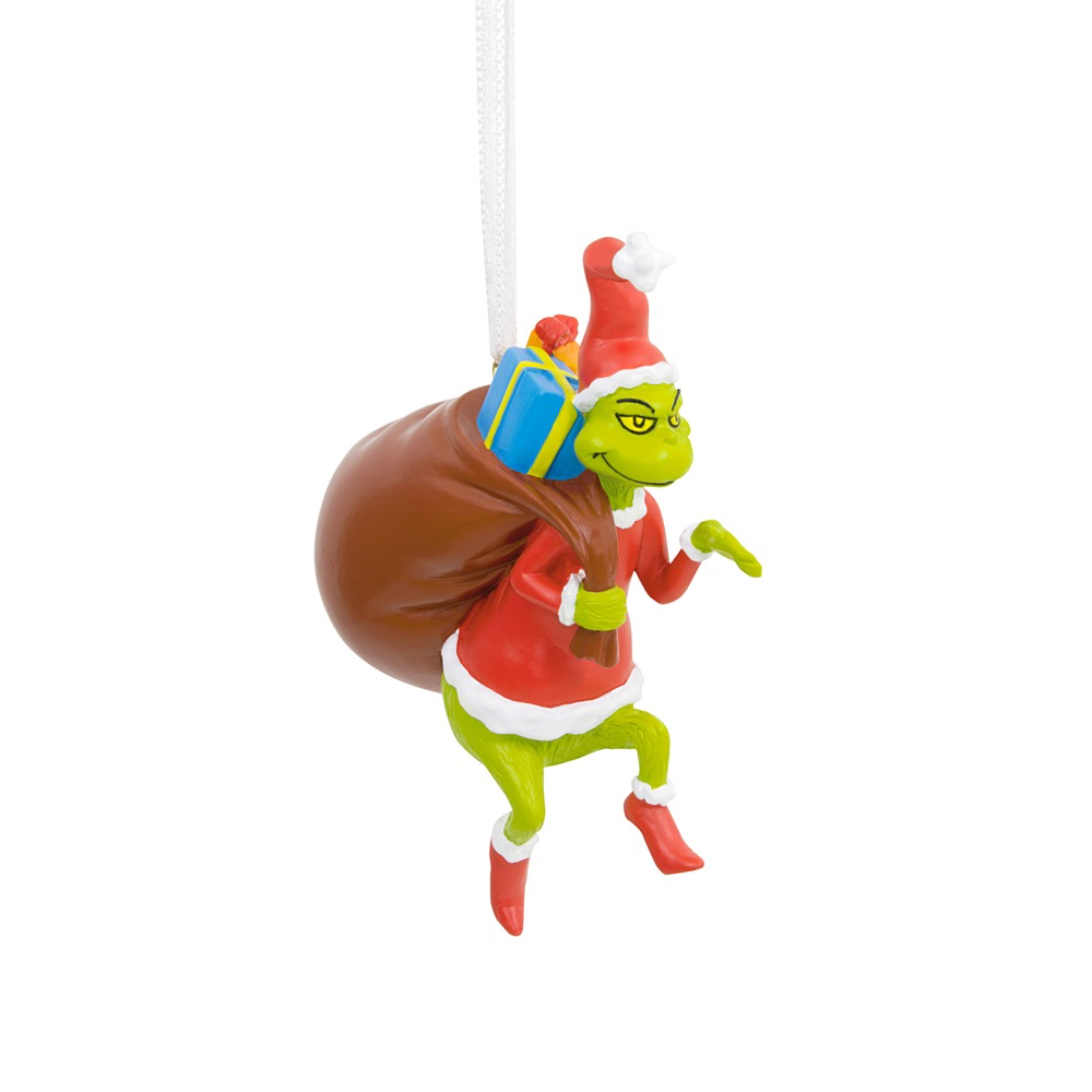 Dr. Seuss's How the Grinch Stole Christmas! Grinch in Santa Suit Resin Hallmark Christmas Ornament