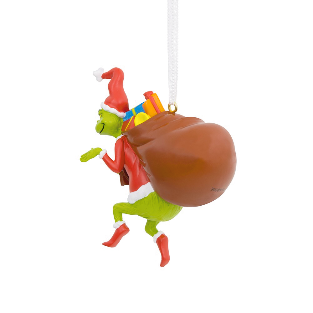 Dr. Seuss's How the Grinch Stole Christmas! Grinch in Santa Suit Resin Hallmark Christmas Ornament