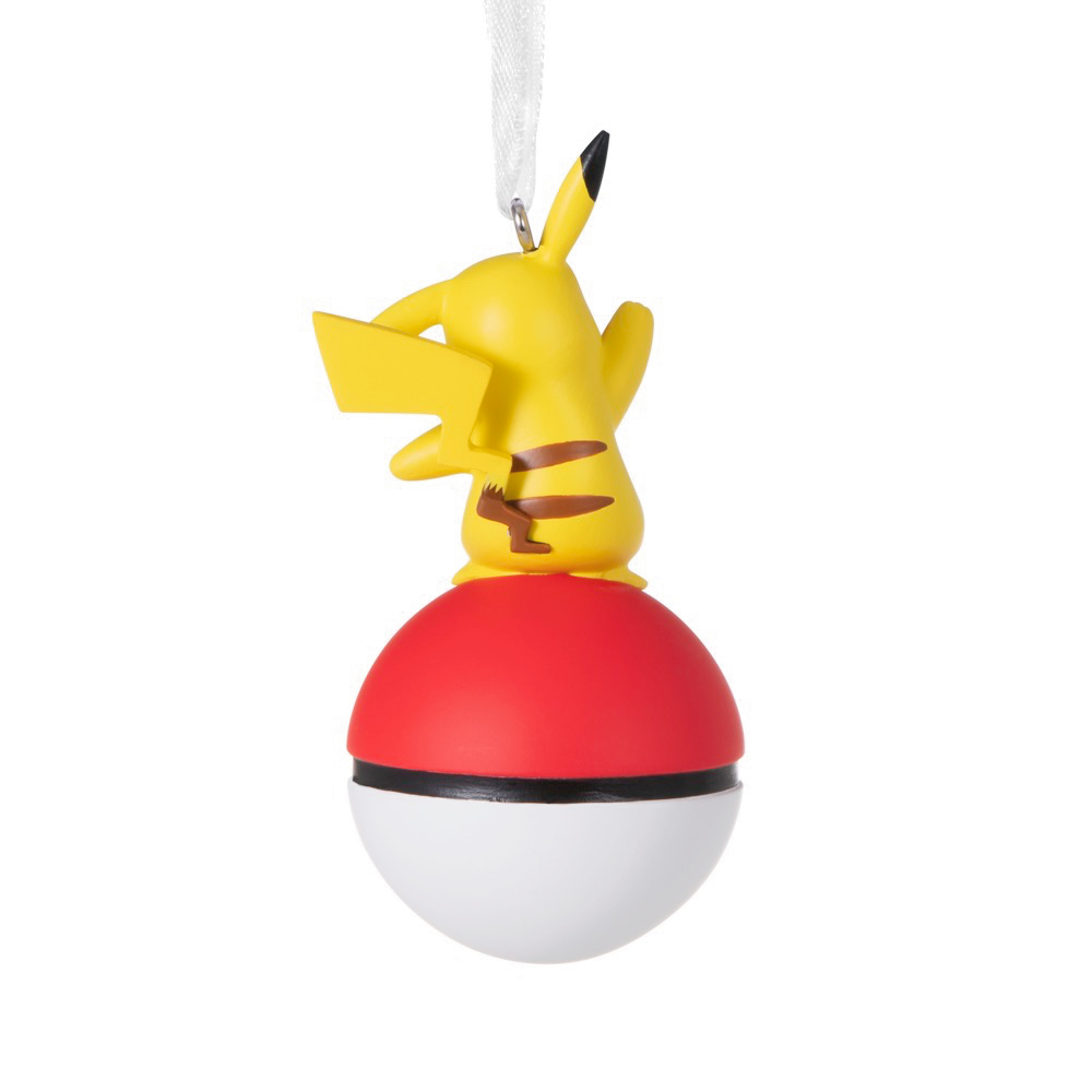 PokŽmon Pikachu on PokŽ Ball Resin Hallmark Christmas Ornament