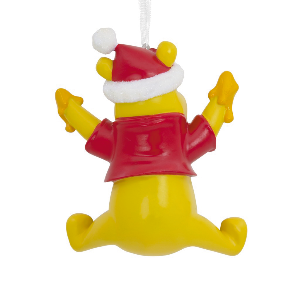 Disney Winnie the Pooh Santa Winnie the Pooh With Honey Pot Resin Hallmark Christmas Ornament