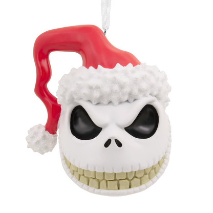 Disney Tim Burton's The Nightmare Before Christmas Jack Skellington Head Resin Hallmark Christmas Ornament