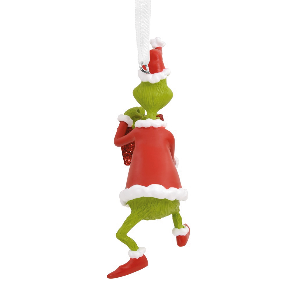 Dr. Seuss's How the Grinch Stole Christmas! Grinch With Present Resin Hallmark Christmas Ornament