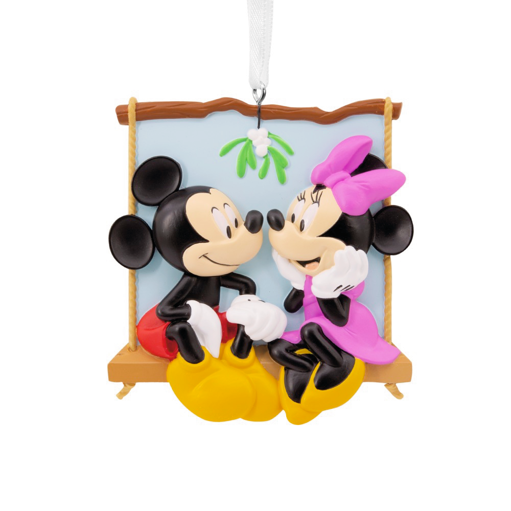 Disney Mickey and Minnie on Swing Resin Hallmark Christmas Ornament