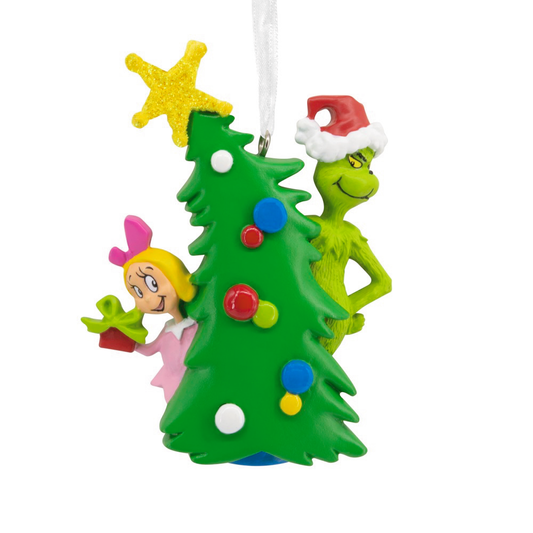 Dr. Seuss's How the Grinch Stole Christmas! Grinch With Cindy-Lou Who Resin Hallmark Christmas Ornament