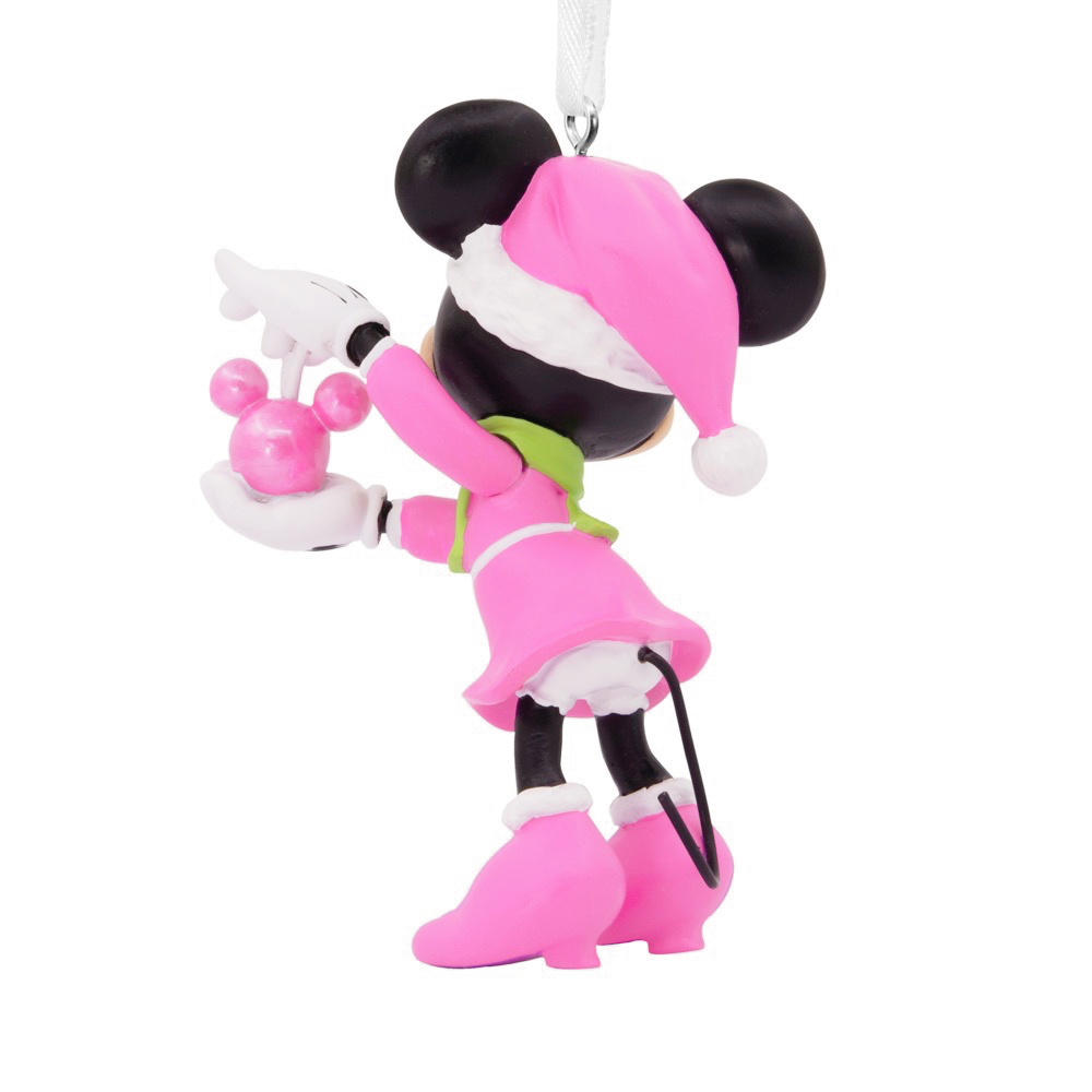 Disney Minnie Mouse Holding Ornament Resin Hallmark Christmas Ornament