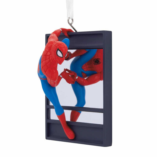 Marvel Spider-Man on Window Resin Hallmark Christmas Ornament