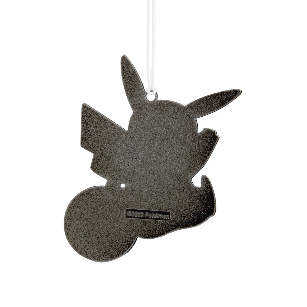 PokŽmon Pikachu and PokŽ Ball With Dimension Metal Hallmark Christmas Ornament