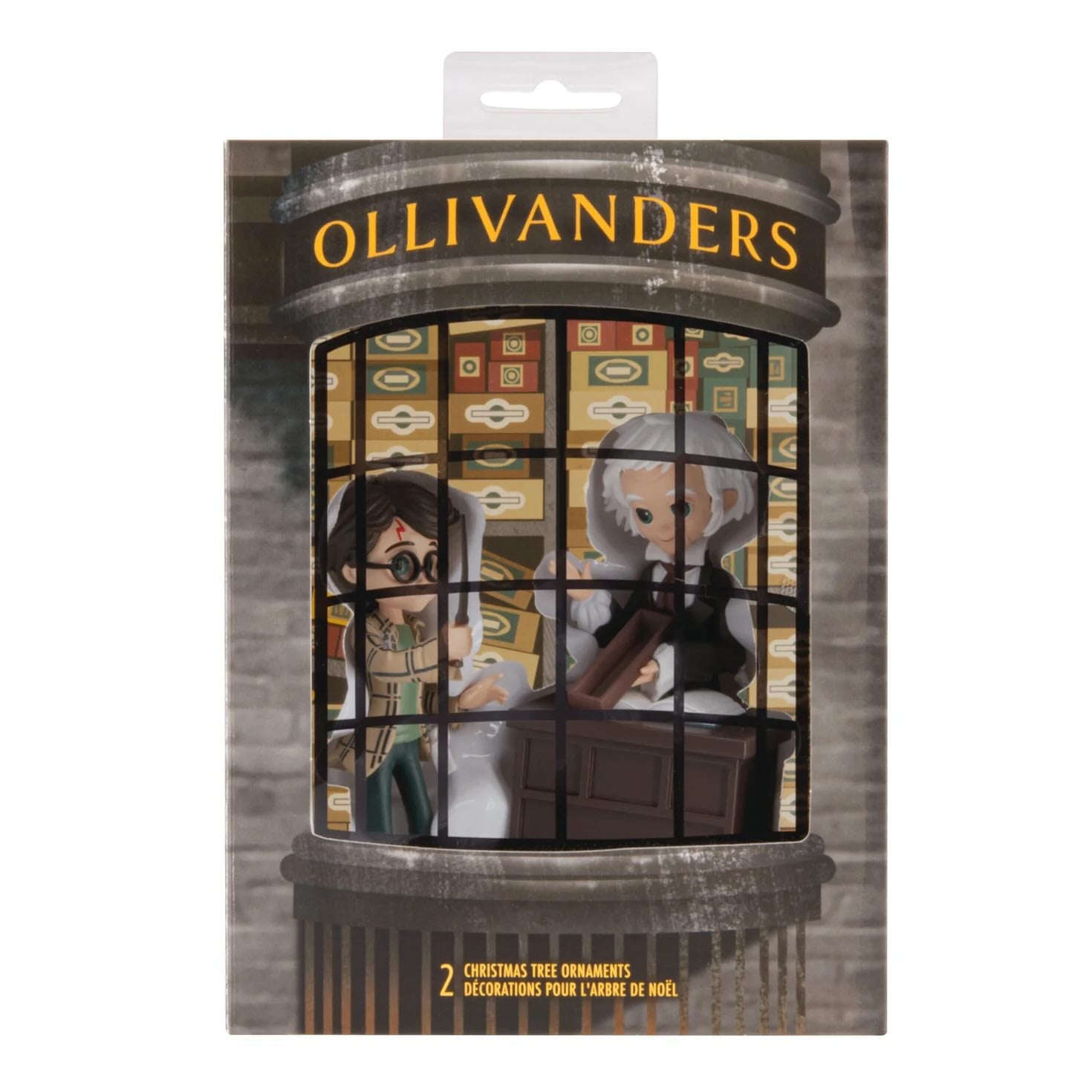 Harry Potter and Ollivander Set of 2 Hallmark Christmas Ornaments