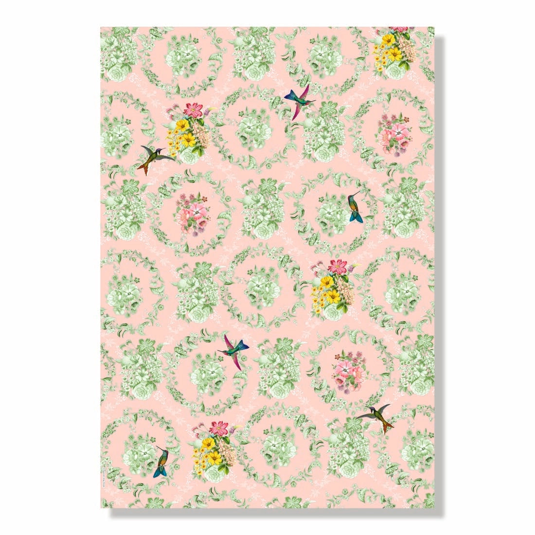 Toile de Jouy Floral Wrapping Paper Book