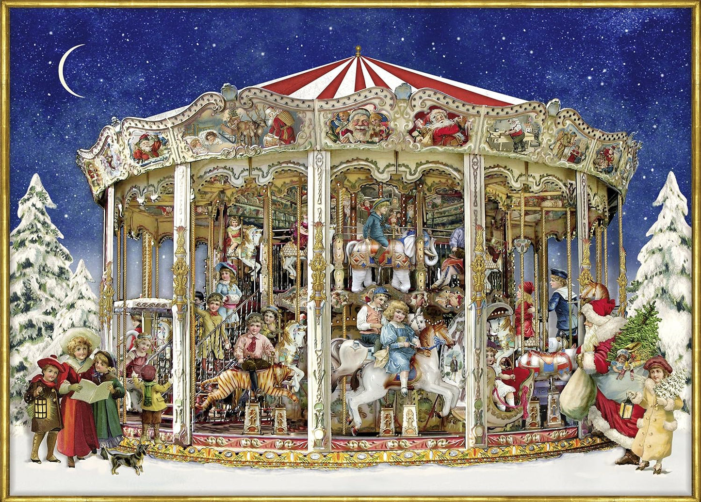 Christmas Carousel Jigsaw Puzzle